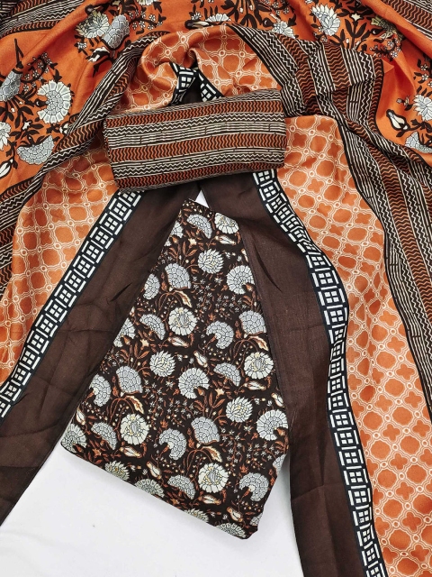 KALINI Floral Printed Unstitched Dress Material