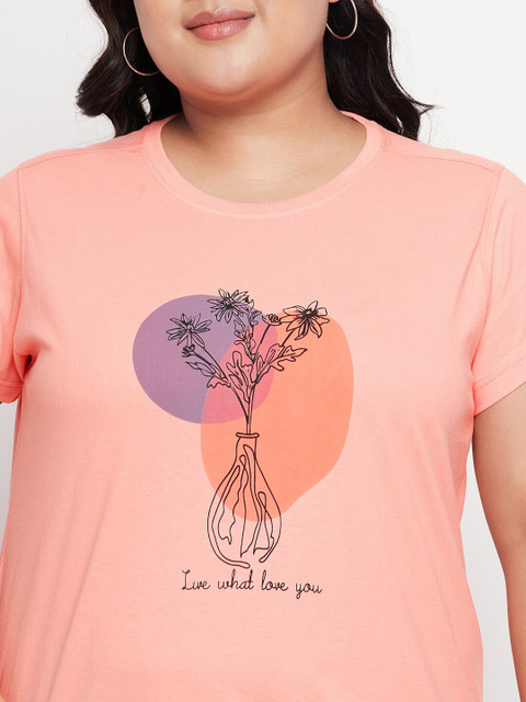 Club York Women Plus Size Printed T-shirt - Image 2