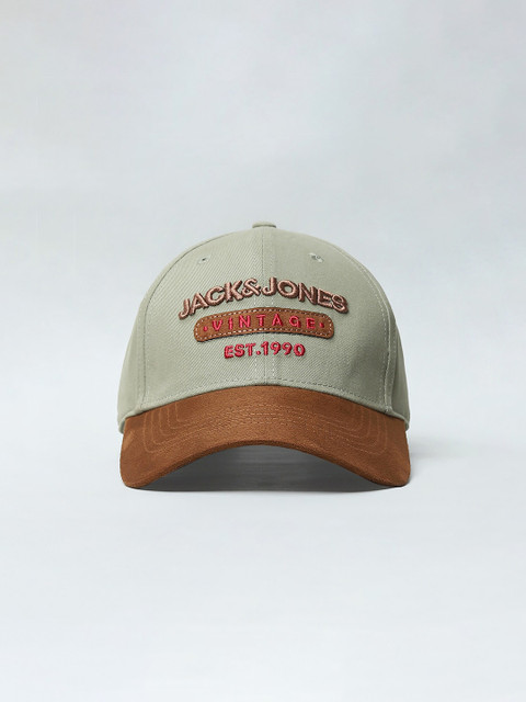 Jack & Jones Embroidered Pure Cotton Baseball Cap - Image 2