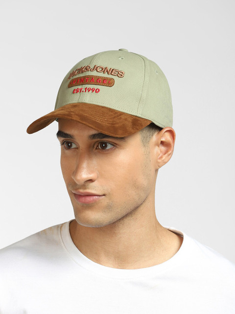 Jack & Jones Embroidered Pure Cotton Baseball Cap - Image 6