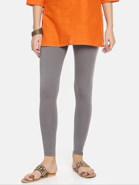 TWIN BIRDS Women Solid Super Stretch Cotton Ankle Length Leggings