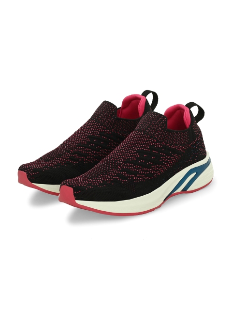 HRX by Hrithik Roshan Women Black & Fuchsia Slip-On Walking Shoes - Image 7