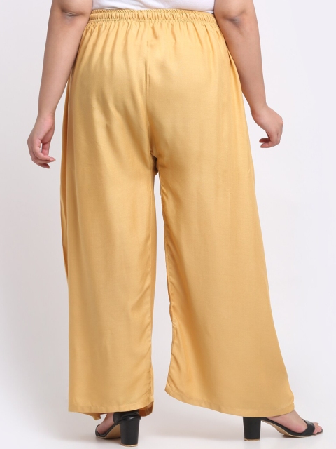 Trend Level Plus Size Flared Ethnic Palazzos - Image 3