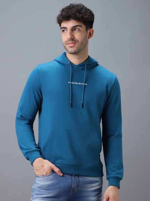 Urbano Fashion Cotton Graphic Print Hooded Neck Sweatshirt