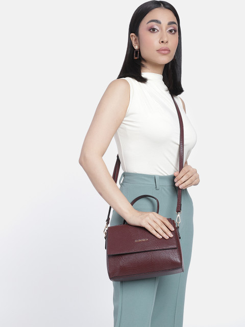 Allen Solly Animal Textured Satchel