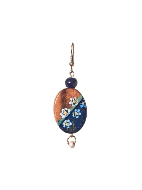 AAKRITI ART CREATIONS Brass-Plated Contemporary Drop Earrings - Image 3