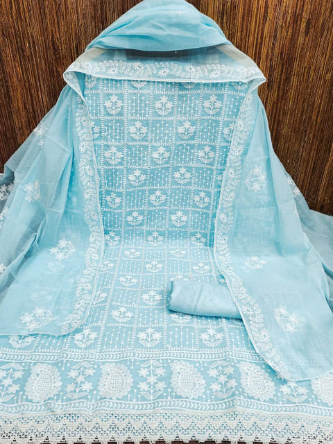 MANVAA Embroidered Unstitched Dress Material