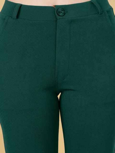 FITHUB Women High-Rise Cotton Bootcut Trousers - Image 6