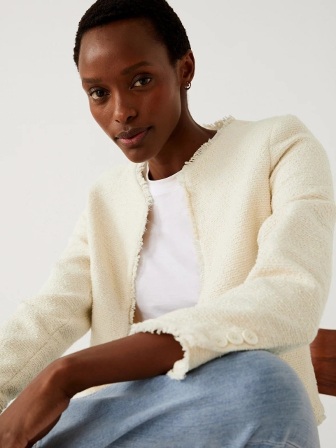 Marks & Spencer Self Design Open Front Shrug - Image 2