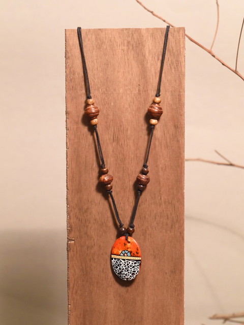 AAKRITI ART CREATIONS Unisex Brass-Plated Beaded Necklace