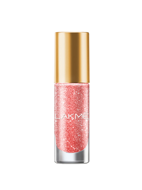 Lakme Primer+Gloss Glitterati Collection Shine Nail Polish For High Glam 6ml - Berry Blush