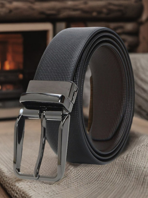 Roadster Men Textured Reversible Italian Leather Formal Belt