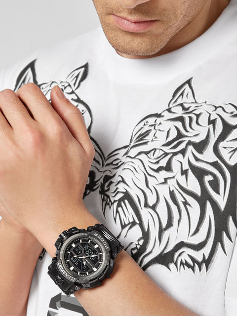 PLEIN SPORT Men Printed Dial & Silicon Straps Analogue and Digital Watch PSNBA0123 - Image 4