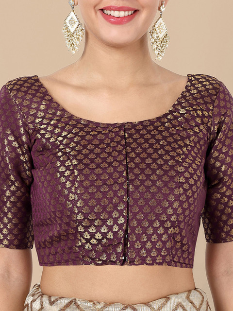 Vardha Woven Design Saree Blouse - Image 4