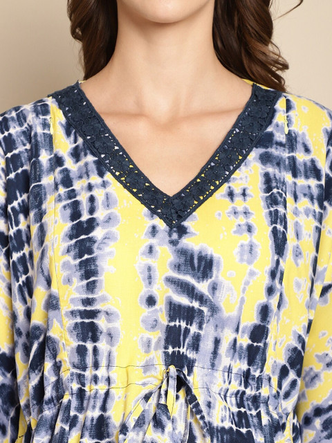 Secret Wish Printed Maternity Kaftan Nightdress - Image 2