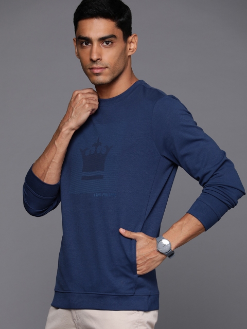 Louis Philippe Ath.Work Slim Fit Brand Logo Printed Sweatshirt - Image 3