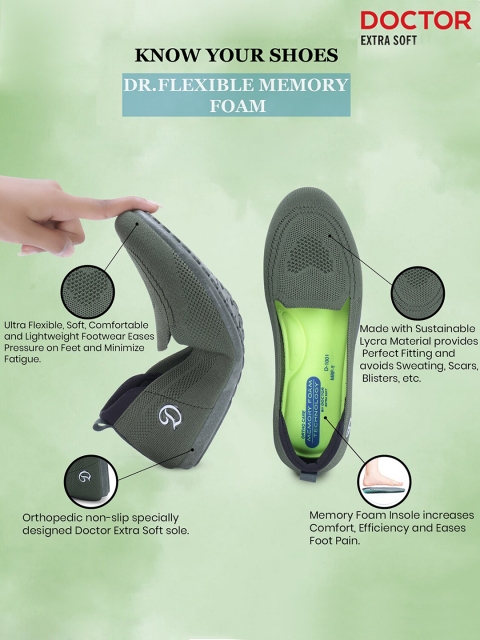 DOCTOR EXTRA SOFT Women Perforations Lightweight Slip-On Sneakers - Image 7