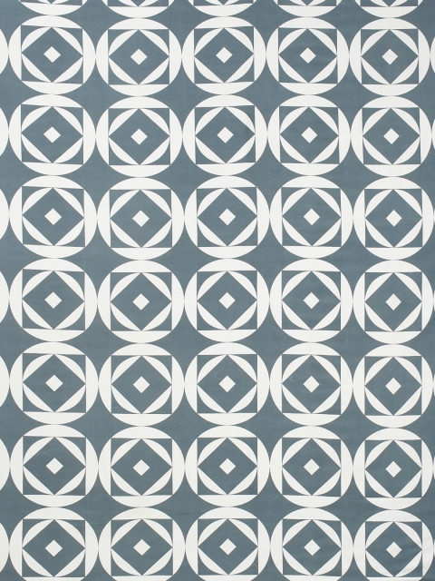 Bajo's Grey & White 8 Pieces Printed Cotton Diwan Set - Image 3