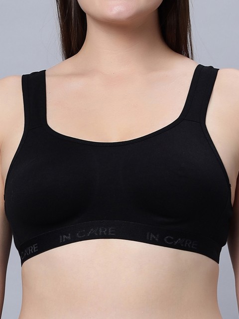 In Care Full Coverage Non Padded Seamless Pure Cotton Workout Bra With All Day Comfort - Image 5