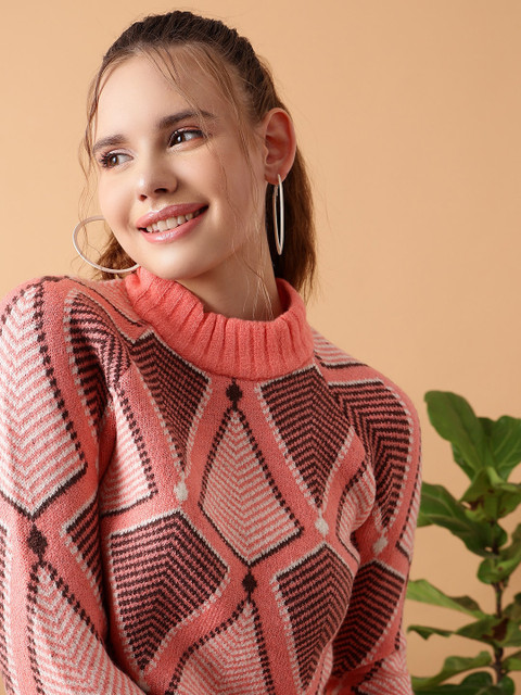 STREET 9 Cable Knit Acrylic Crop Pullover - Image 2