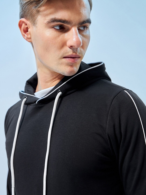 Bewakoof Men Black Hoodie - Image 3