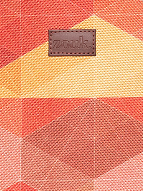 ZOUK Geometric Printed Structured Tote Bag - Image 6