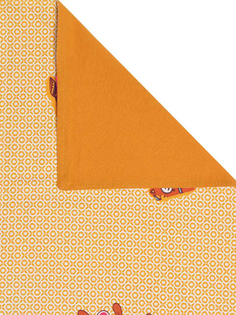 BLANC9 Orange-Coloured & Pink Pure Cotton Table Runner - Image 2
