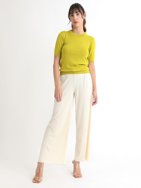 RAREISM Round Neck Knitted Pullover - Image 7