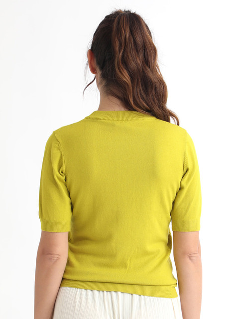 RAREISM Round Neck Knitted Pullover - Image 5