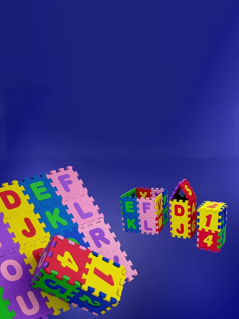 MUREN Kids Mini Alphabet & Number Floor Foam Play Mat - Image 6