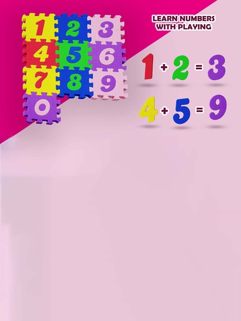 MUREN Kids Mini Alphabet & Number Floor Foam Play Mat - Image 5
