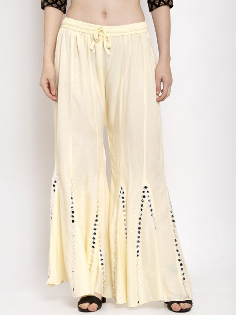 Trend Level Women Embellished Flared Palazzos