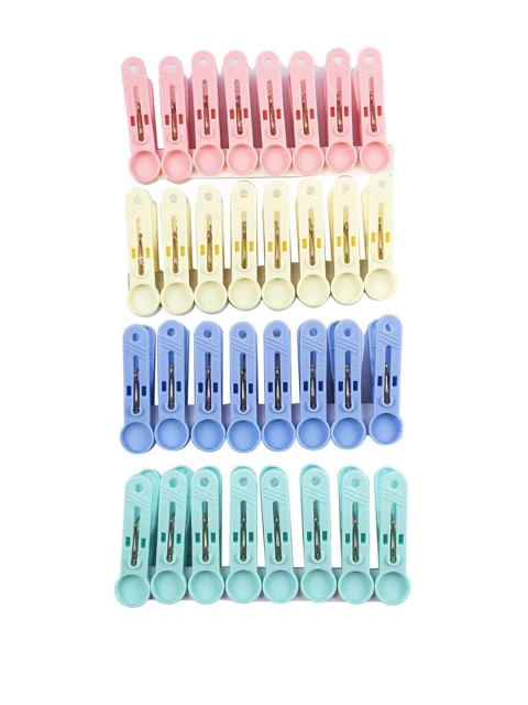 MARKET99 32-Pcs Blue & Pink Cloth Clips - Image 3
