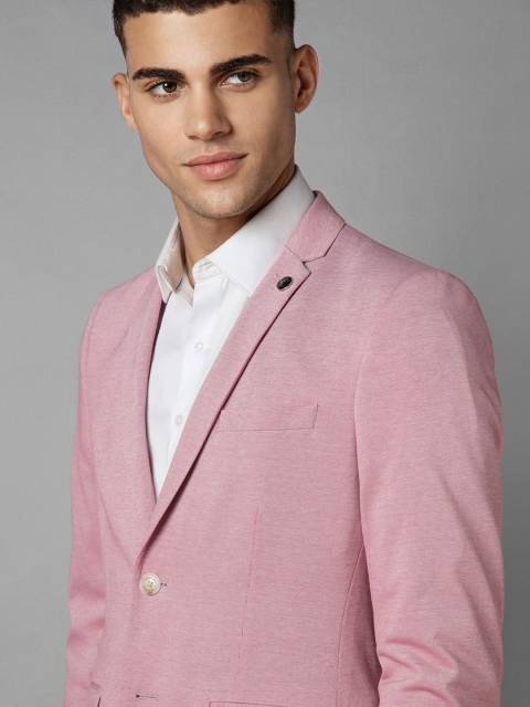 Allen Solly Slim Fit Single-Breasted Pure Cotton Blazer - Image 2