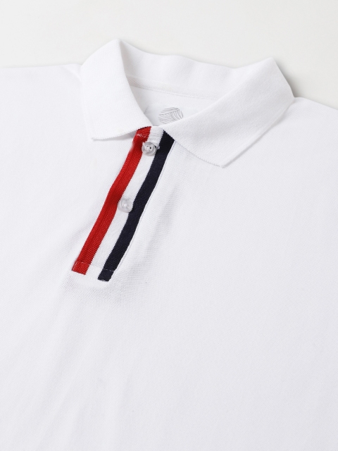 KINGDOM OF WHITE Polo Collar Short Sleeve Pure Cotton Regular T-shirt - Image 4