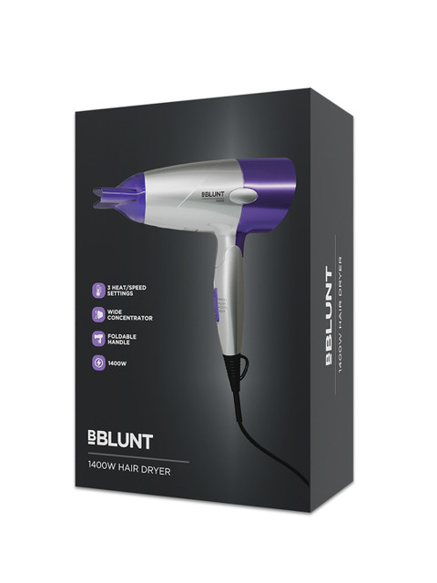 BBLUNT 1400W Hair Dryer With Quick & Powerful Drying - Purple - Image 2