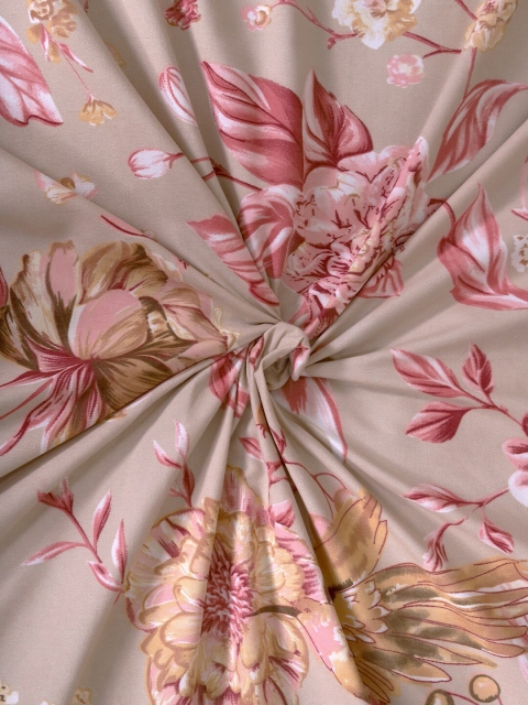 Cloth Fusion Cotton 180 TC Fitted King Bedsheet With 2 Pillow Covers - Image 5