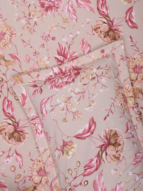 Cloth Fusion Cotton 180 TC Fitted King Bedsheet With 2 Pillow Covers - Image 6