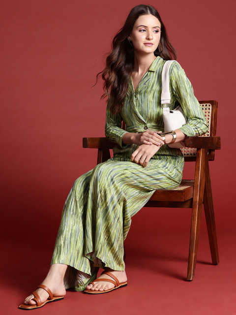 Anouk Striped Basic Jumpsuit with Belt