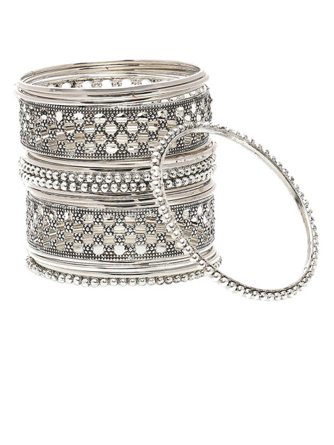 OOMPH Set Of 18 Oxidised Bangles - Image 3