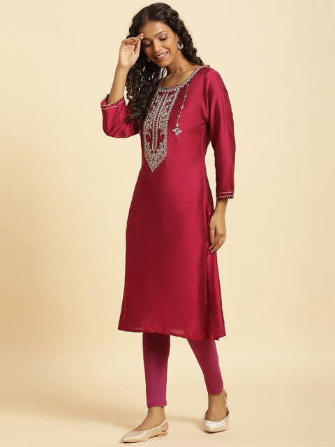 W Mid Rise Ankle Length Leggings - Image 5