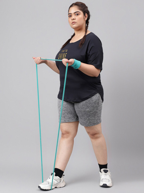 MKH Plus Size Typography Printed Relaxed Fit Dri-FIT T-shirt - Image 6