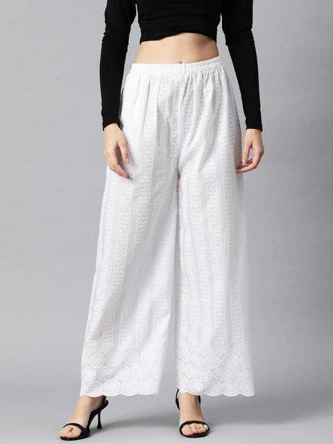 Readiprint Women Embroidered Ethnic Palazzos