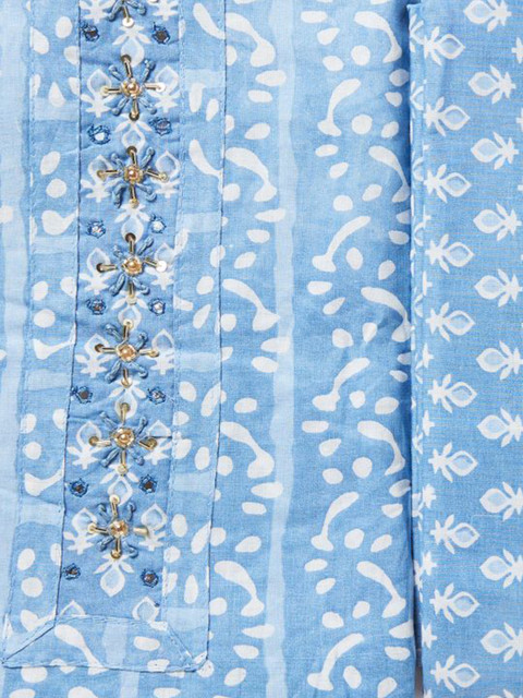 SALWAR STUDIO Ethnic Motifs Printed Pure Cotton Unstitched Dress Material - Image 2