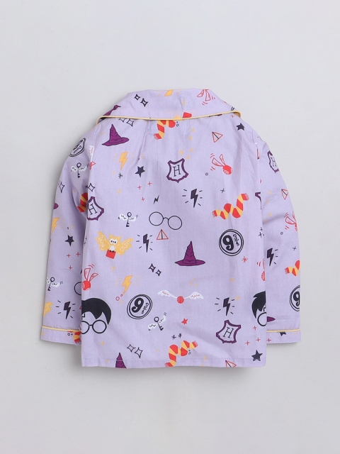 Knitting Doodles Kids Graphic Printed Night Suit - Image 3