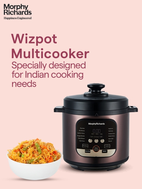 Morphy Richards Brown Stainless Steel Electric Pressure Cookers-6L - Image 2