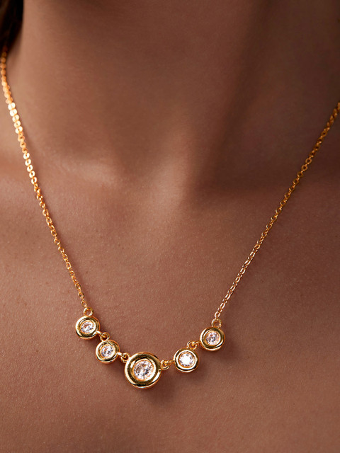 MINUTIAE Gold-Plated Minimal Necklace