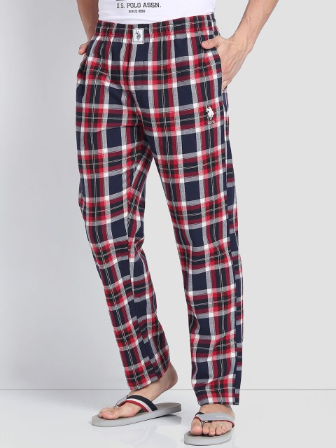 U.S. Polo Assn. Men Checked Cotton LP001 Lounge Pants - Image 4