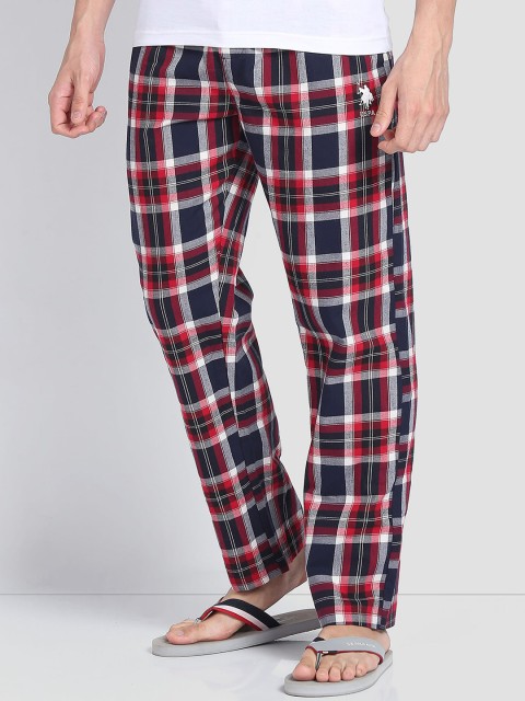 U.S. Polo Assn. Men Checked Cotton LP001 Lounge Pants - Image 2