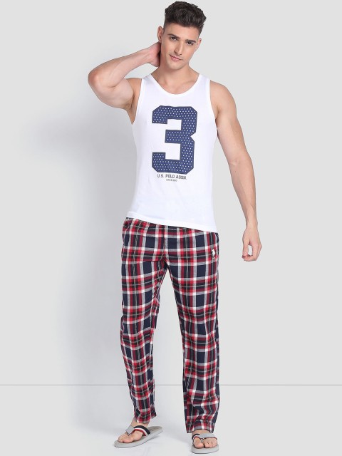 U.S. Polo Assn. Men Checked Cotton LP001 Lounge Pants - Image 5